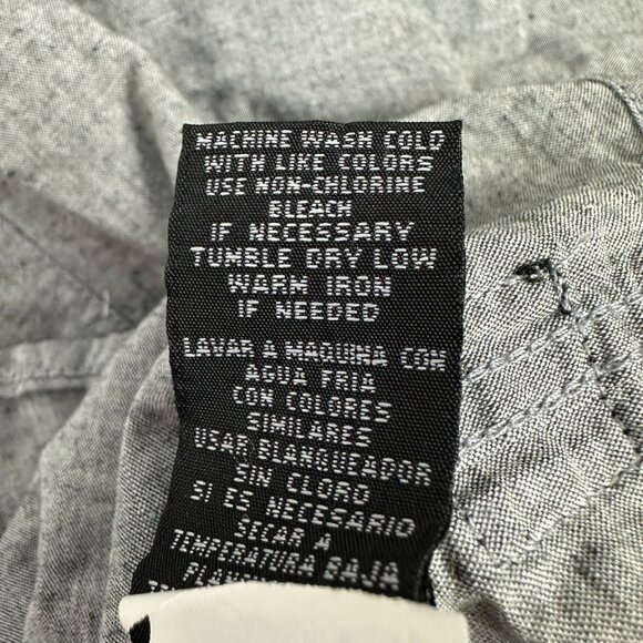 Ocean Current Mens Short Sleeve Button-Up Shirt Size XL Gray Cotton - Picture 6 of 7